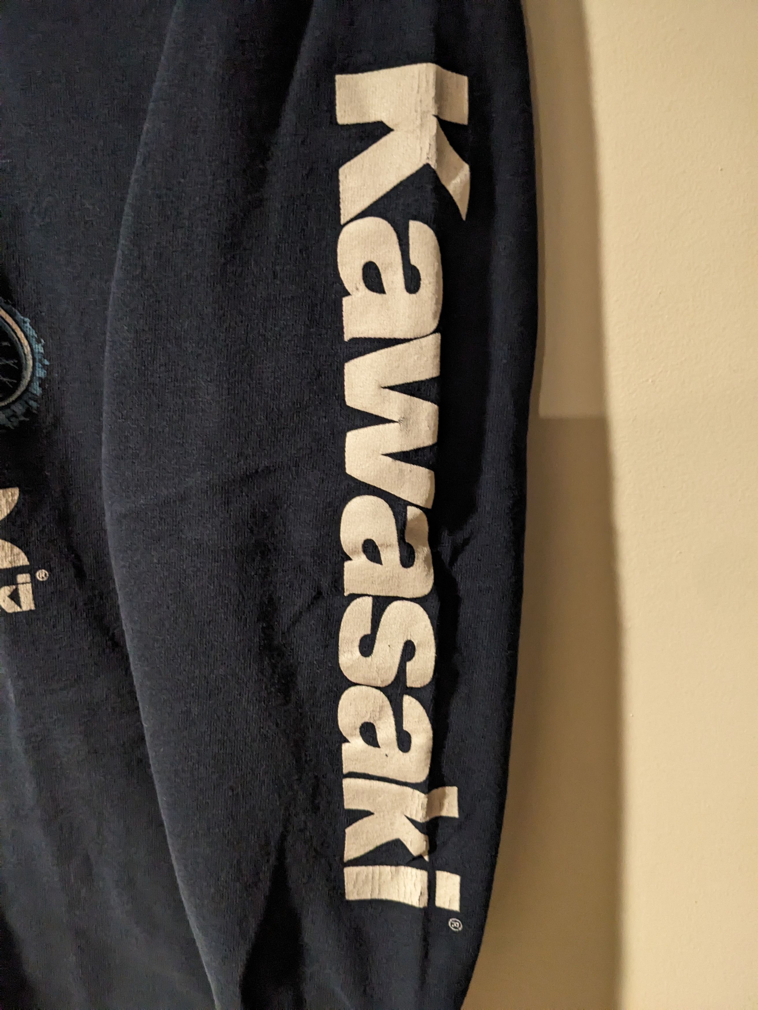 Honda × Vintage Vintage Kawasaki Motocross Youth Large Long-Sleeve T-Shirt Size US L / EU 52-54 / 3 - 3 Thumbnail