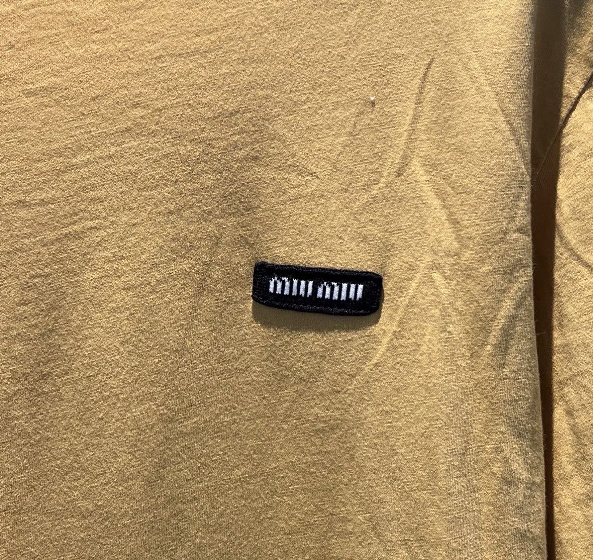 Miu Miu Miu Miu Yellow Patch Embroidered Logo Long Sleeve Top Size US XS / EU 42 / 0 - 4 Thumbnail