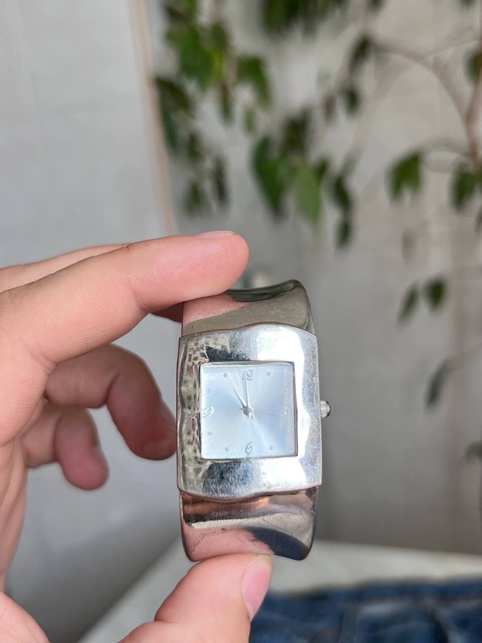 Japanese Brand × Vintage Vintage Japanese style futuristic Chrome Metallic Watch Size ONE SIZE - 2 Thumbnail