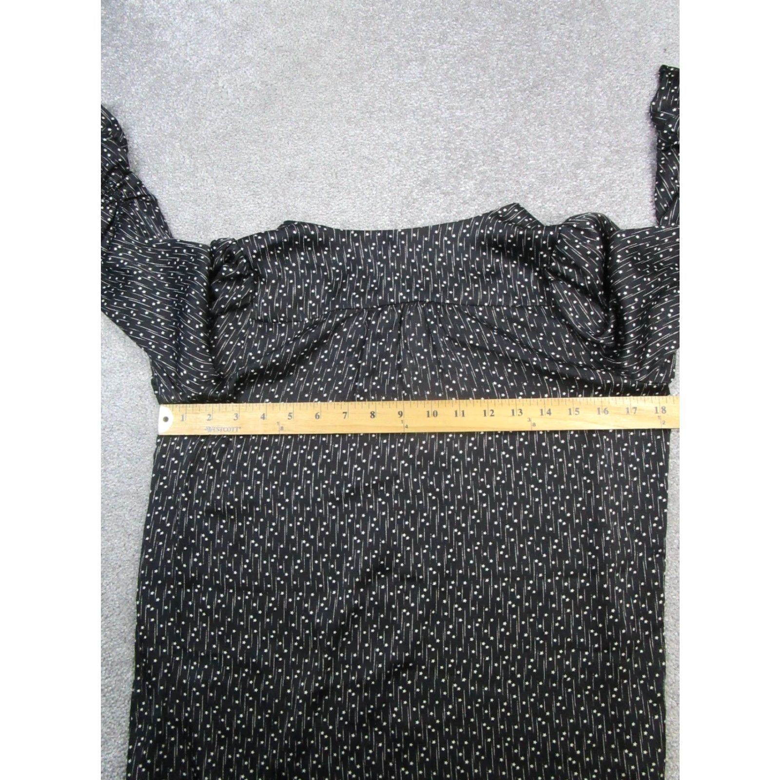 Joie JOIE Shirt Womens 2XS Black White Polka Dot Puff Sleeve Round Neck Pullover Blouse Casual Regular Spring Summer Fall Womens Size XXS / US 00 / IT 34 - 6 Thumbnail