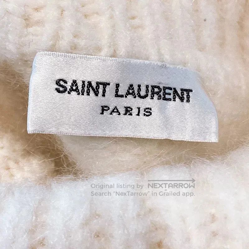 Saint Laurent Paris Saint Laurent Fuzzy White Turtleneck. Size S / US 4 / IT 40 - 7 Thumbnail