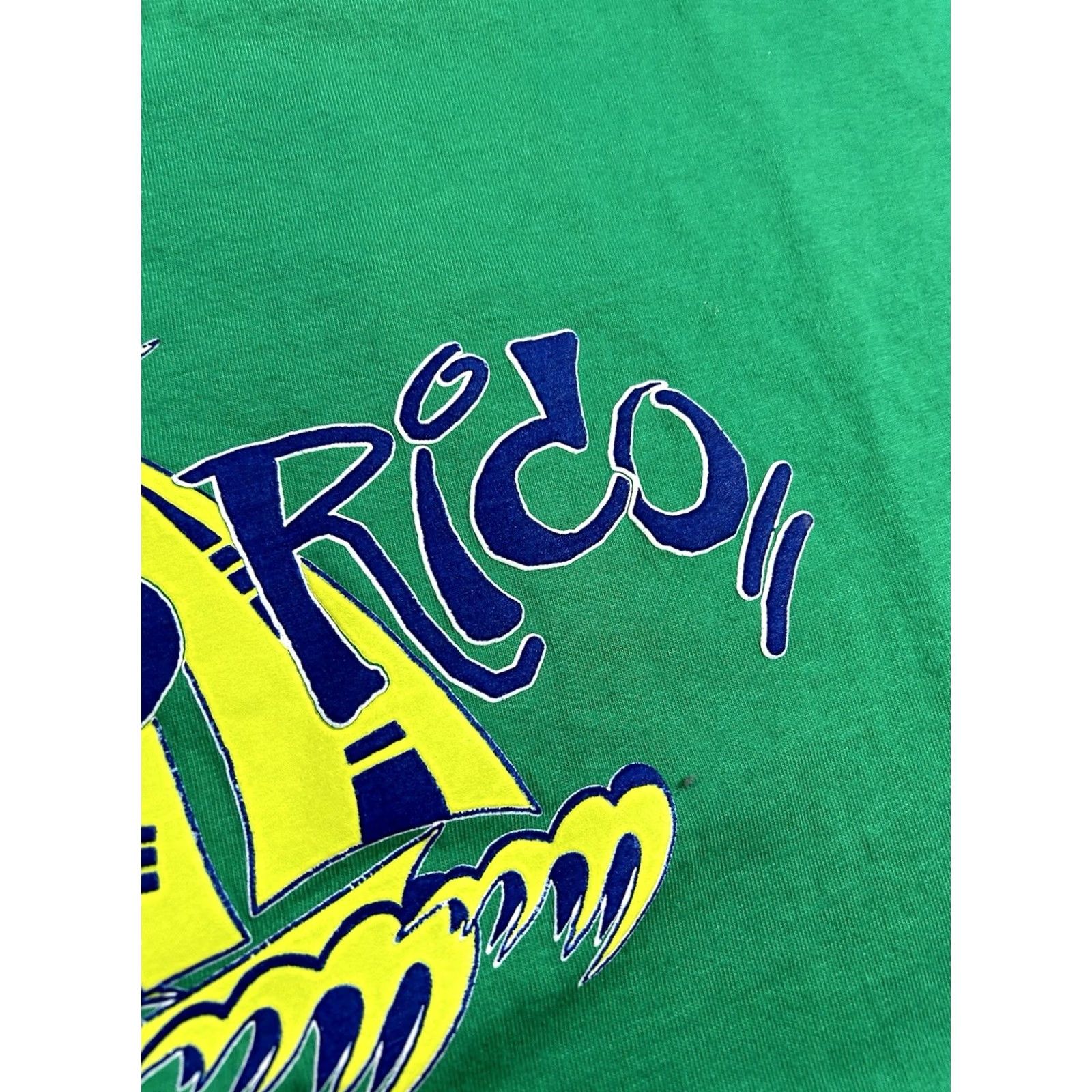 Hanes VINTAGE Puerto Rico Destination Tee Green XL Mens 2000s Graphic Print Hanes Shirt Size US XL / EU 56 / 4 - 4 Thumbnail