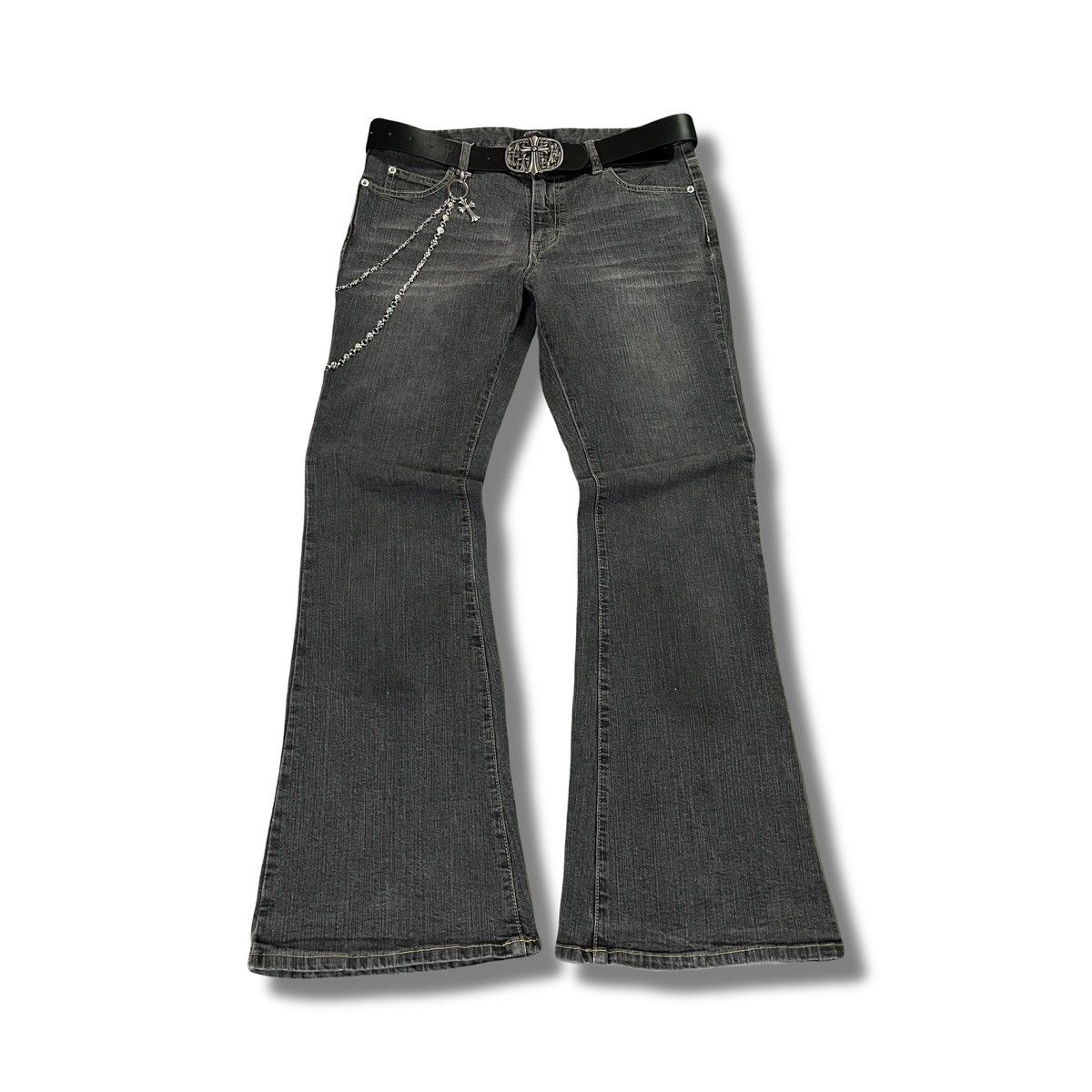 Rare Oririn - Grunge Y2k Flared Japan Jeans Lgb Ifsix Style