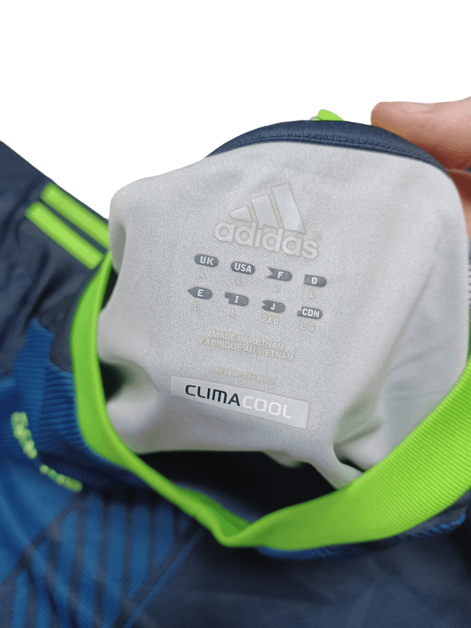 Adidas AJAX 2012 VINTAGE ADIDAS AWAY 2ND KIT FOOTBALL SOCCER Size US L / EU 52-54 / 3 - 6 Thumbnail