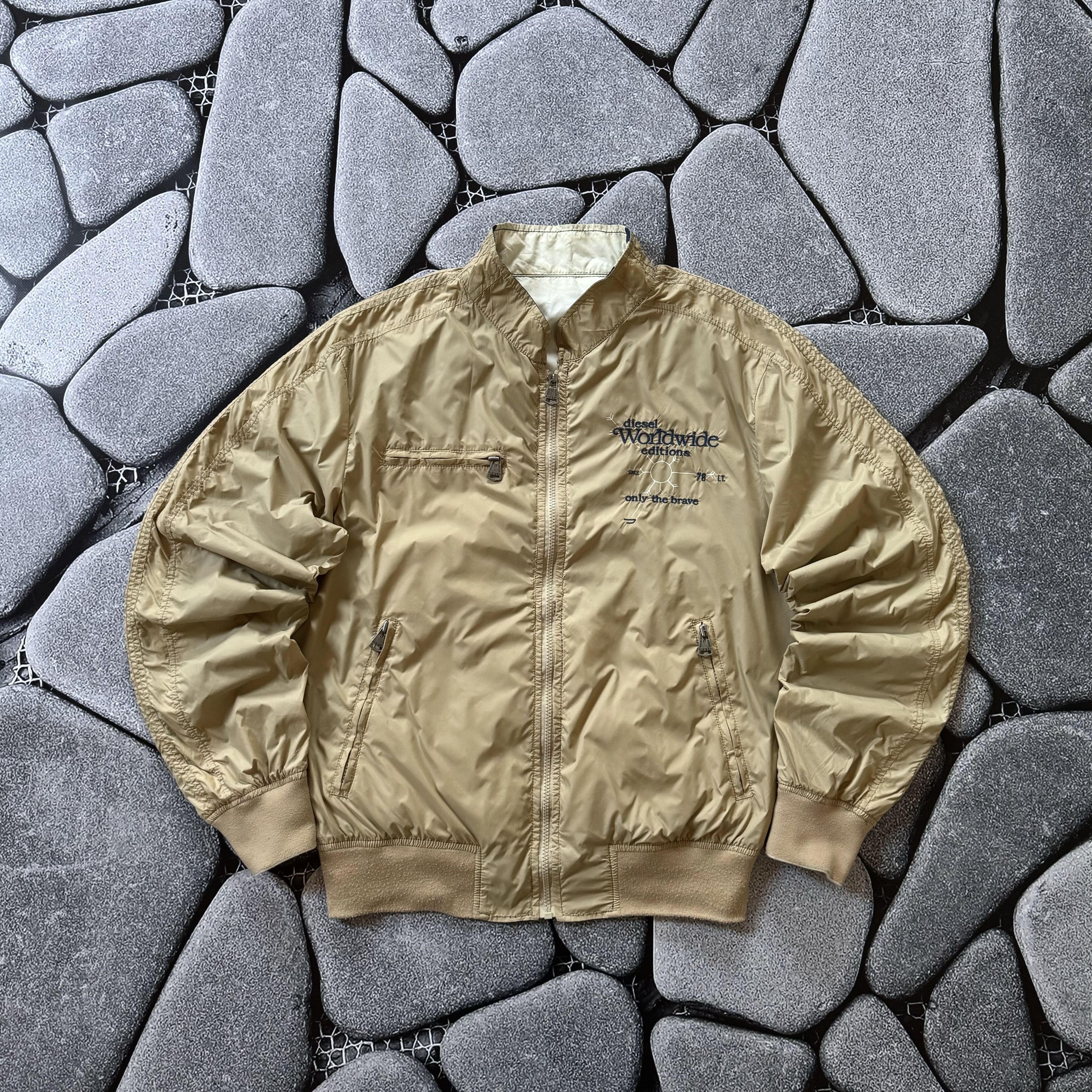 Diesel × Vintage DIESEL GLORIOUS VINTAGE REVERSIBLE ZIP BOMBER JACKET Size US L / EU 52-54 / 3 - 2 Thumbnail