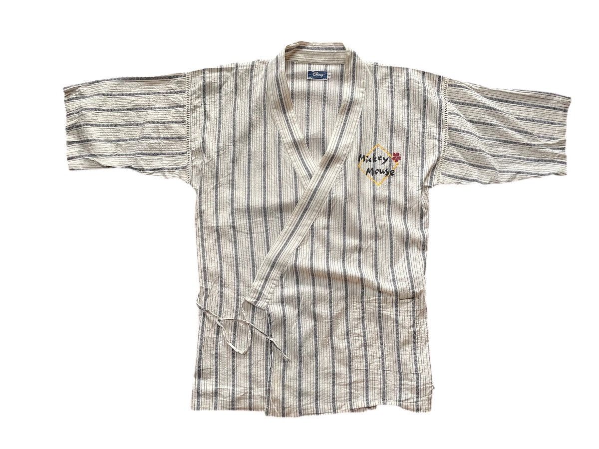 Disney Vintage 90s Disney Mickey Mouse Backhit Stripe Design Kimono Size US M / EU 48-50 / 2 - 2 Thumbnail