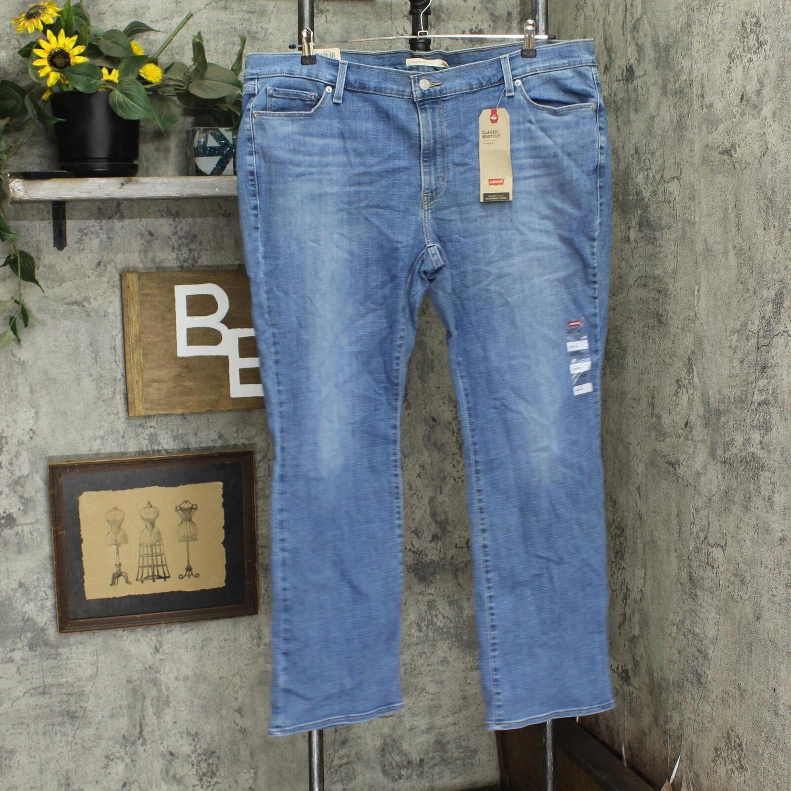 Designer NWT Levi's Bootcut Jeans 236490029 22W Lapis Sights Blue Size 42" / US 20 - 1 Thumbnail