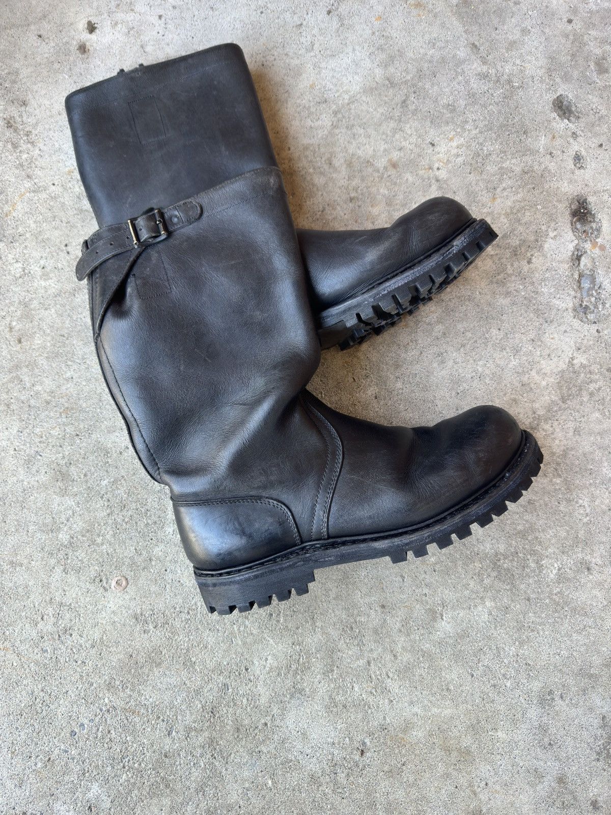 Vintage WW2 Military Leather Combat Boots Size US 10 / EU 43 - 5 Thumbnail