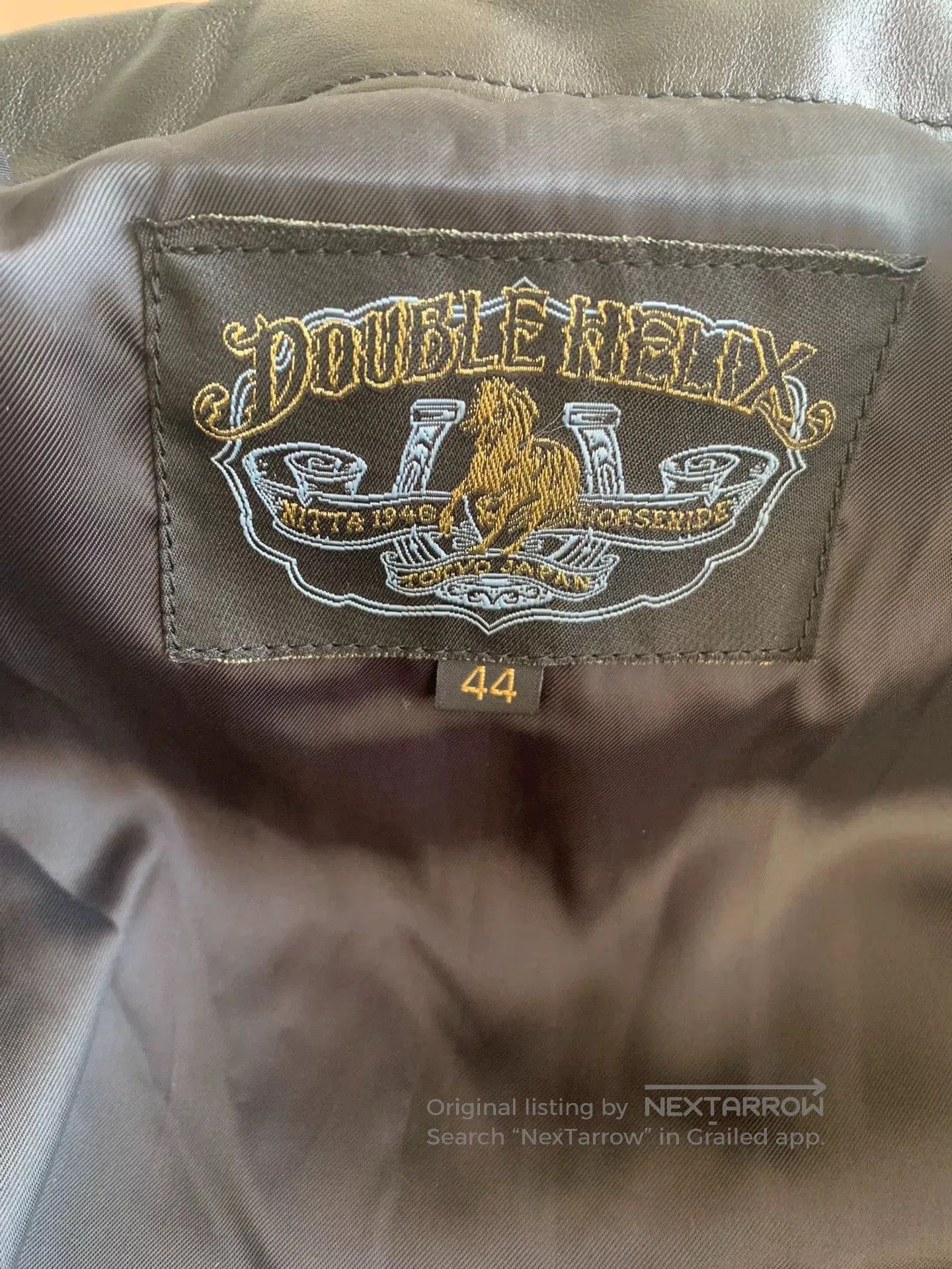 DOUBLE HELIX vintage black leather puffer jacket. Size US XXL / EU 58 / 5 - 4 Thumbnail