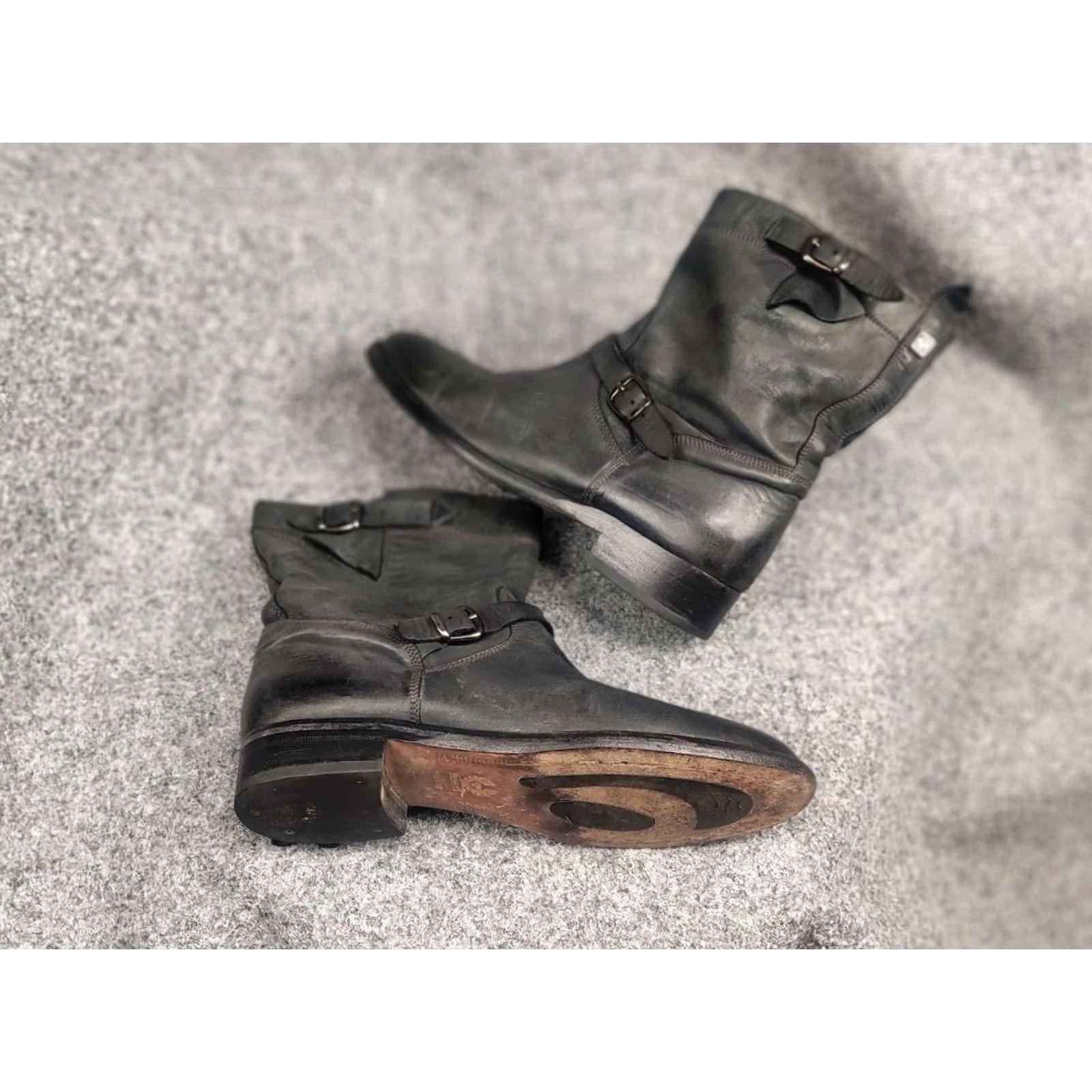 Belstaff Belstaff Endurance Motorcycle Style Ankle Black Leather Logo Womens Boots Size US 10 / IT 40 - 2 Thumbnail