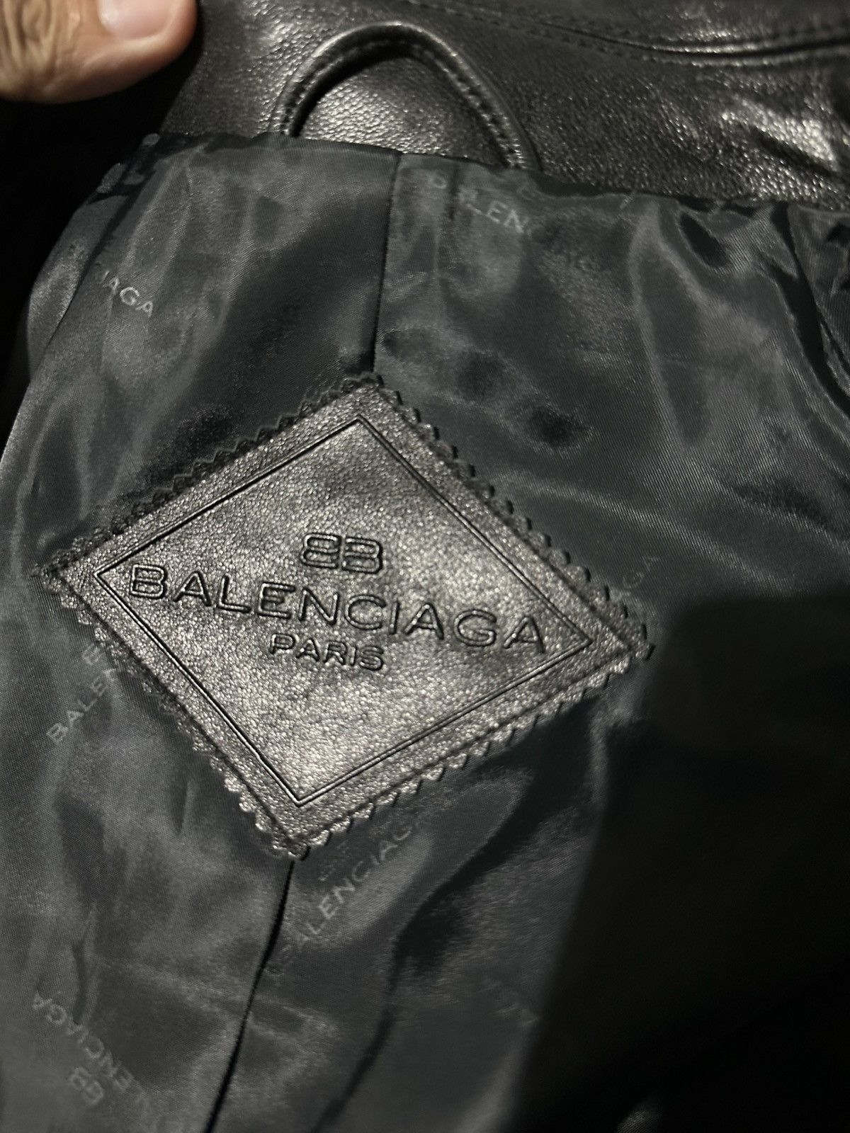 Balenciaga Balenciaga - Nicolas Ghesquiere 1997 Zip-Up Leather Jacket Size US M / EU 48-50 / 2 - 21 Thumbnail