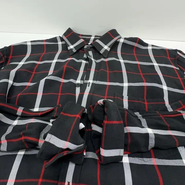 Balenciaga Balenciaga Black Check Detail Shirt for Women 0079-2507 Size M / US 6-8 / IT 42-44 - 9 Thumbnail