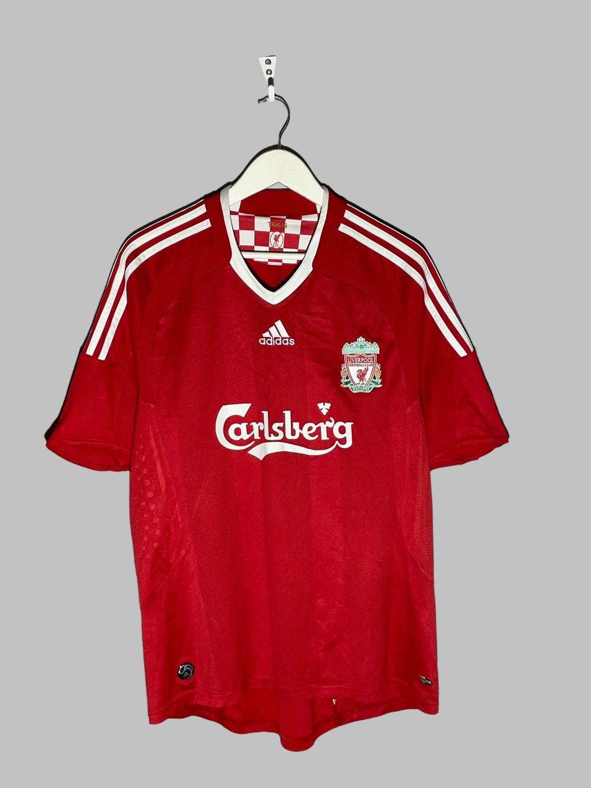 Liverpool FC シャツ レッド FC Liverpool 2008 - 2009 Home Jersey Adidas Red Shirt Size