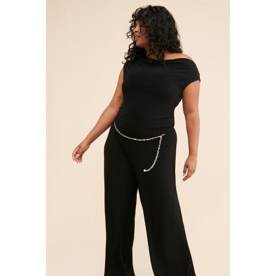 Free People Free People Yumi Kim Maternity Virginia Jumpsuit Black 1X Size 38" / US 16 / IT 52 - 1 Thumbnail