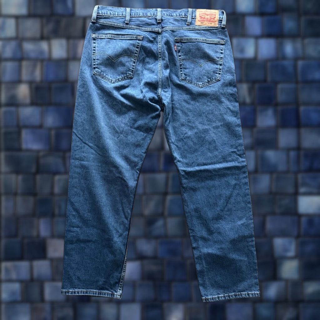 Levi's Levi's 505 Regular Fit Straight Leg Jeans Mens 40x30 Denim Blue Vintage 90s Hip Hop Punk USA Logo City Cars Motorcycle Size US 40 / EU 56 - 1 Thumbnail