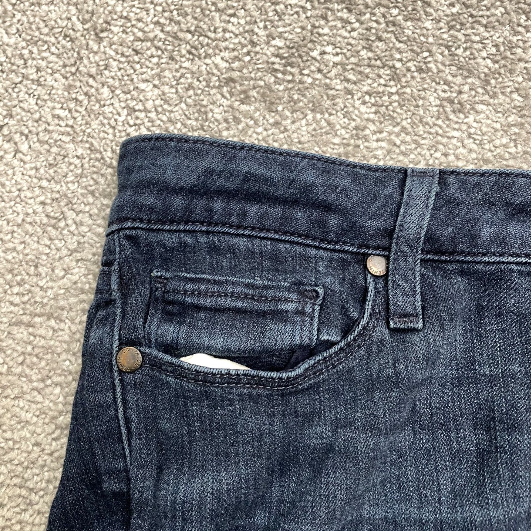 Paige Paige Verdugo Ankle Jeans Womens 29 Blue Mid Rise Soft Stretch Denim 30x27 Size 29" - 4 Thumbnail