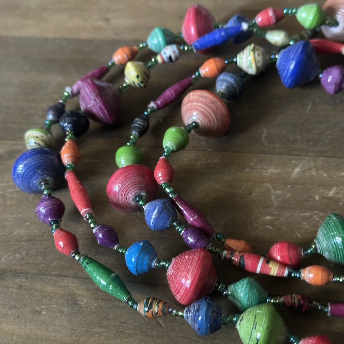 Other Bead For Life long multicolor paper bead necklace Size ONE SIZE - 4 Thumbnail