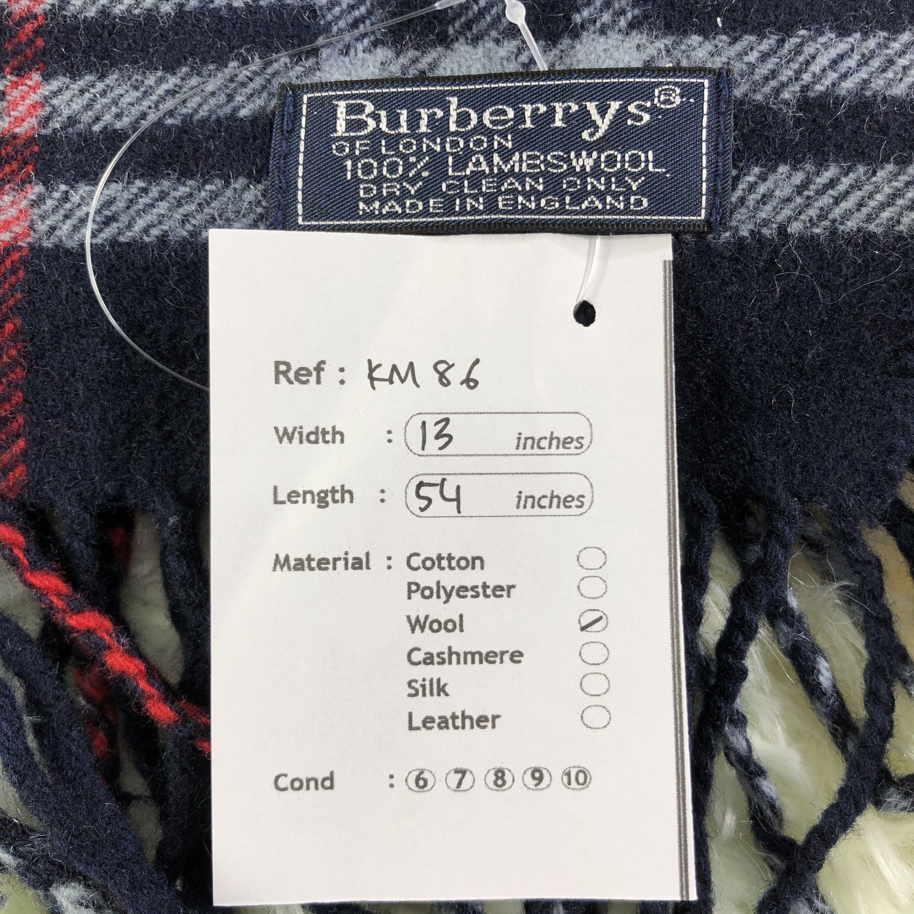 Burberry × Vintage Burberry Scarf / Muffler / Neckwear - KM86 Size ONE SIZE - 6 Thumbnail