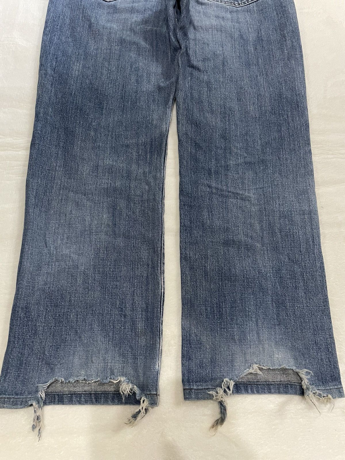 Japanese Brand Vintage Wrangler Japanese Brand Distressed Faded Size US 33 - 10 Thumbnail