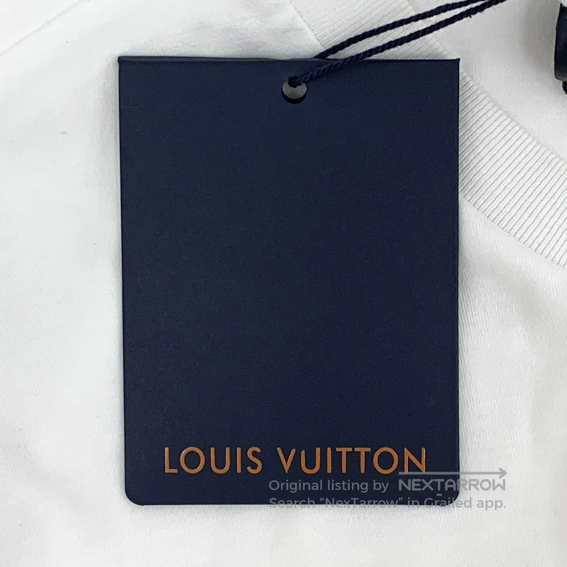 Louis Vuitton Louis Vuitton White pocket old print cotton round neck sho Size US M / EU 48-50 / 2 - 8 Thumbnail