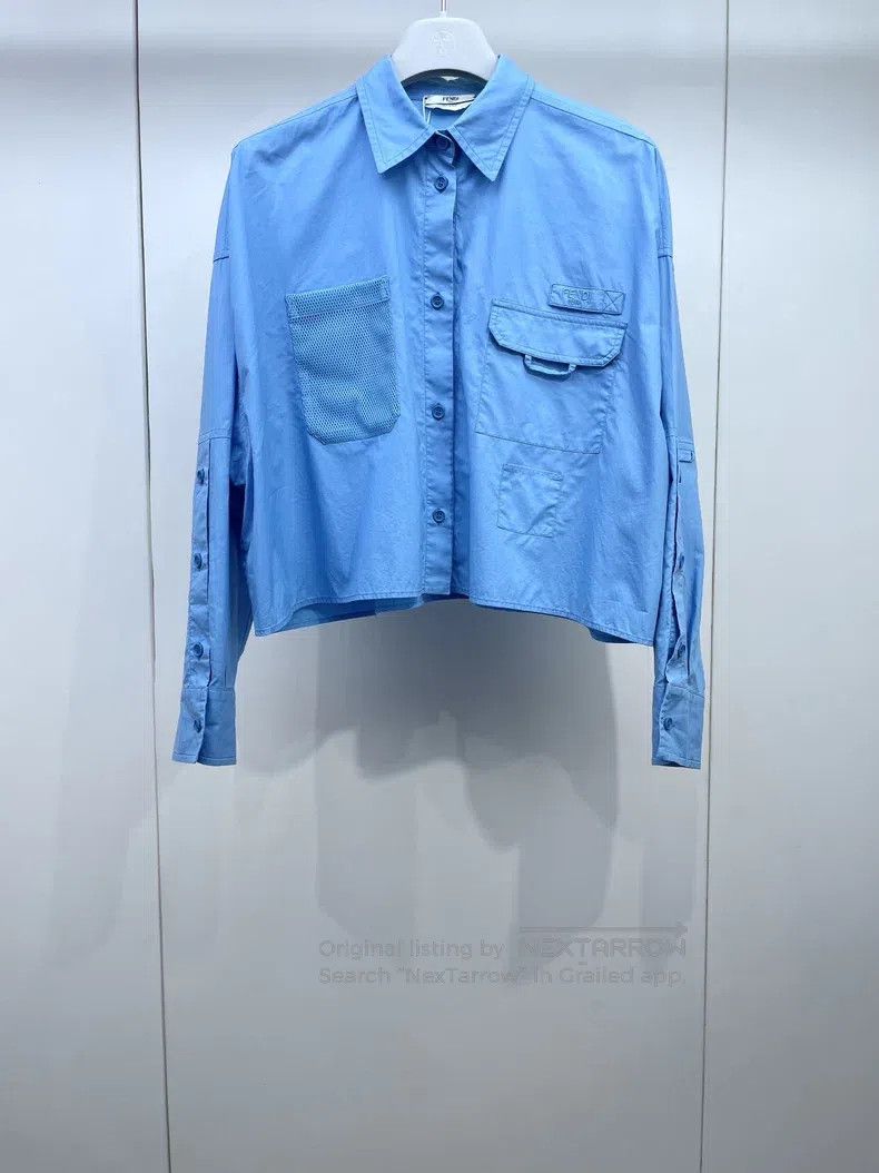 Fendi Fendi Blue Workwear Shirt Size XS / US 0-2 / IT 36-38 - 1 Thumbnail