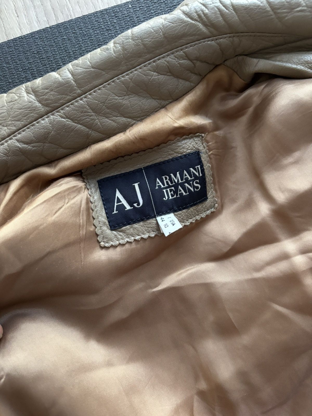 Armani Armani Jeans vintage leather jacket Size S / US 4 / IT 40 - 10 Thumbnail