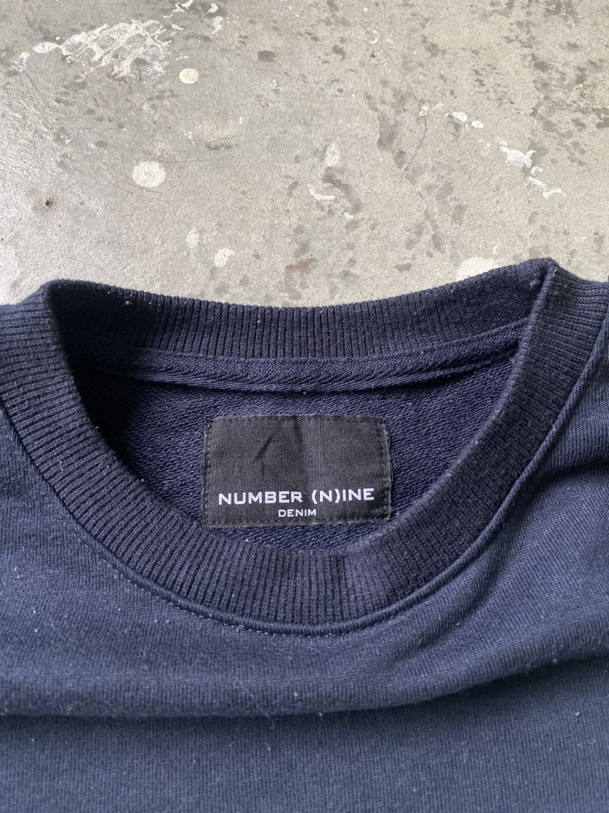 Number (N)ine Number (N)ine Spellout Dark Blue Sweatshirt Size US L / EU 52-54 / 3 - 6 Thumbnail