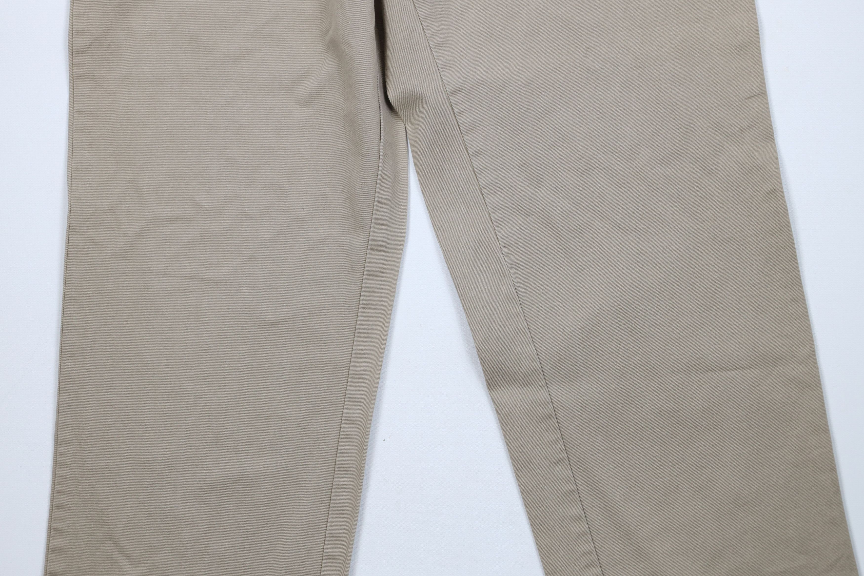 DKNY × Vintage Vintage 90s DKNY Fit Straight Leg Chino Pants Beige Cotton Size US 34 / EU 50 - 3 Thumbnail
