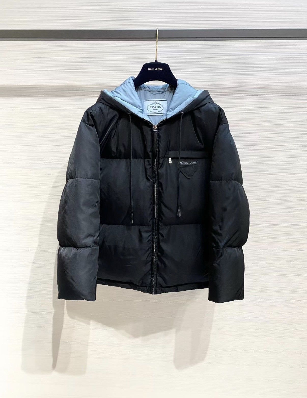 Prada Prada Classic Black Hooded Down Jacket J33 Size XS / US 0-2 / IT 36-38 - 1 Thumbnail