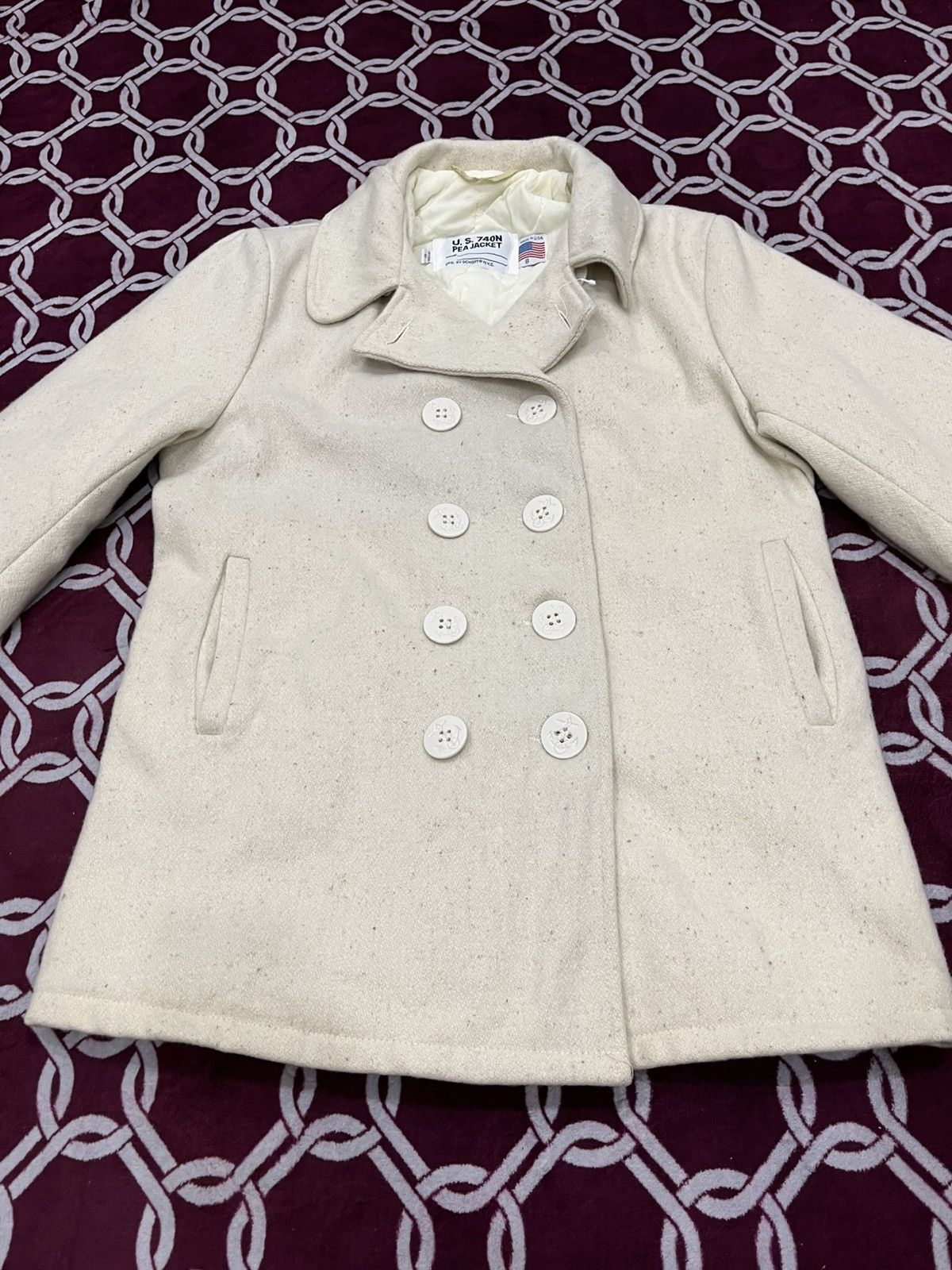 Schott Vintage Schott NYC US 740N Wool Pea Coat Jacket Size M / US 6-8 / IT 42-44 - 4 Thumbnail