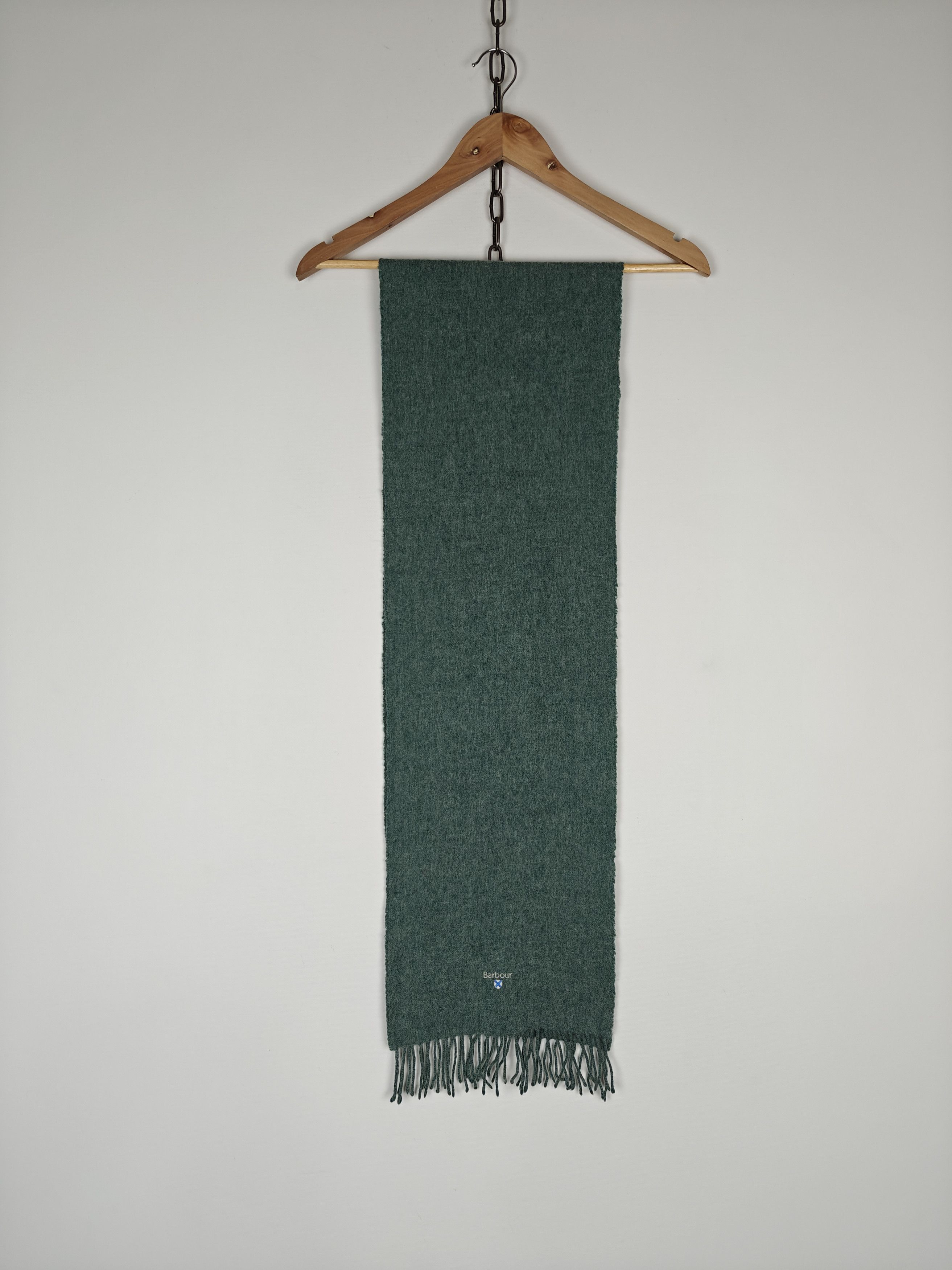Barbour Barbour Lambswool Scarf Green Size ONE SIZE - 2 Thumbnail