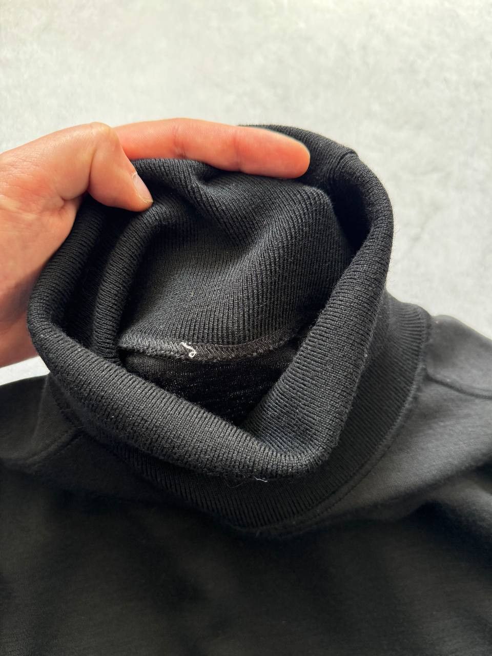 Prada Prada 2006 Black Tab Top Turtleneck Wool Sweater Size US XXL / EU 58 / 5 - 7 Thumbnail