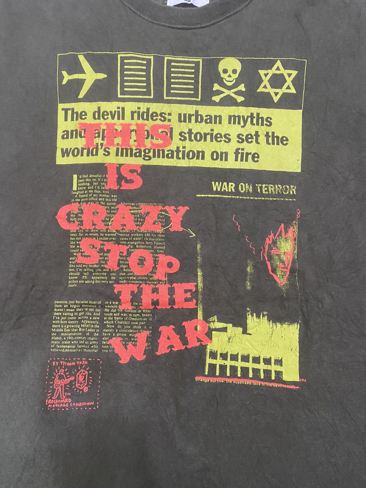 If Six Was Nine × Japanese Brand Tasm2002 by tycoon tosh stop the war tee Size US M / EU 48-50 / 2 - 3 Thumbnail