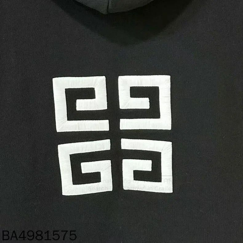 Givenchy Givenchy Embroidered Logo Hooded Sweatshirt Size US M / EU 48-50 / 2 - 3 Thumbnail