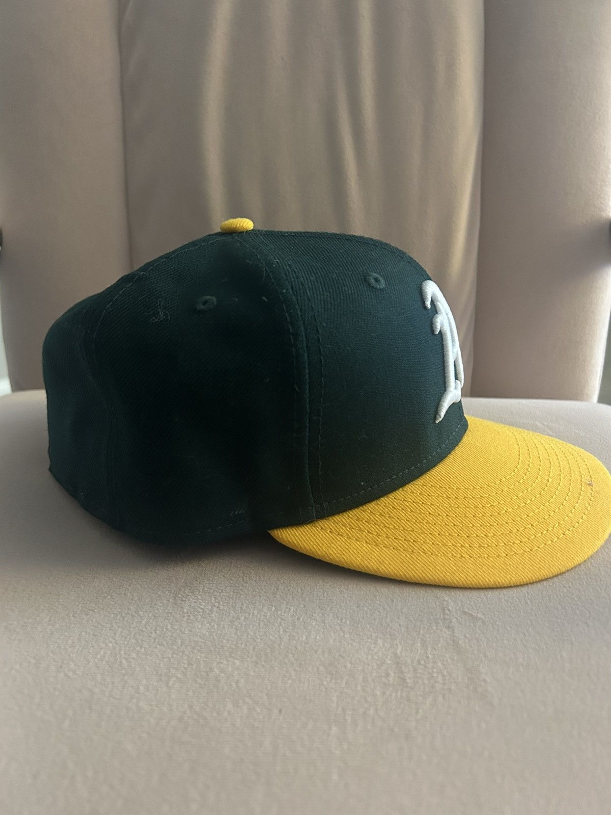 New Era Vintage Oakland A’s Fitted Cap, 1989 World Series Patch Size ONE SIZE - 3 Thumbnail