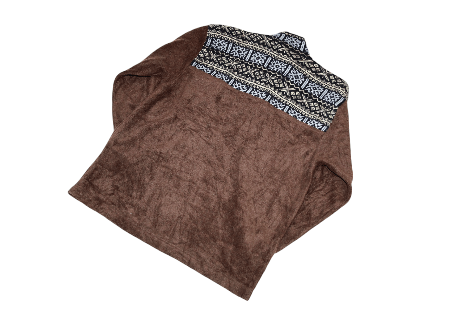 Japanese Brand VTG McGregor 1/3 zip navajo knitted trim pullover fleece Size US L / EU 52-54 / 3 - 5 Thumbnail