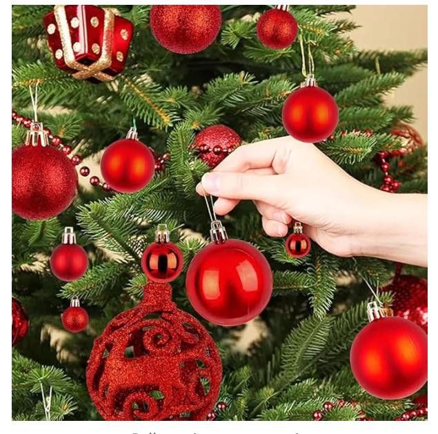 NBDN Nobrandedon 100-Pack Christmas Ball Ornaments, Shatterproof Ornaments Size ONE SIZE - 3 Thumbnail