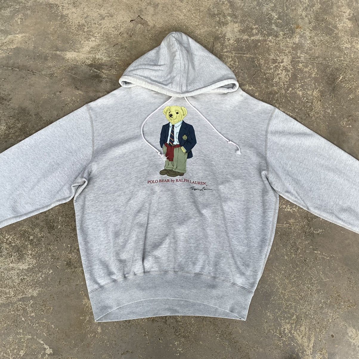 Vintage Rare! Vintage 90s Polo Bear Ralph Lauren Hoodie Size US L / EU 52-54 / 3 - 3 Thumbnail