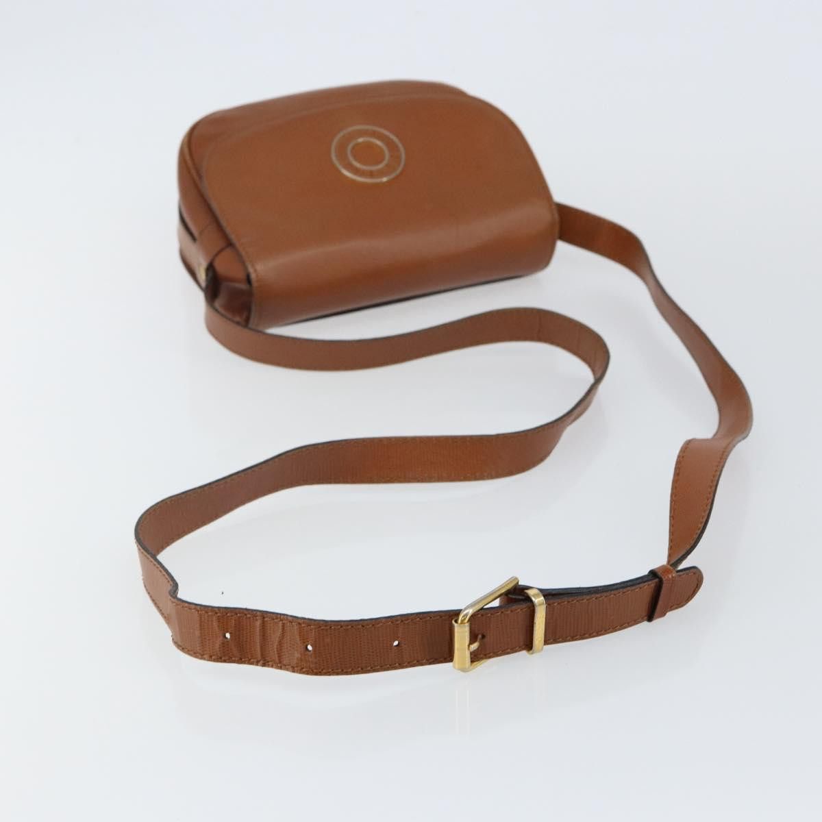 Celine CELINE Shoulder Bag Leather Brown Gold Size ONE SIZE - 7 Thumbnail