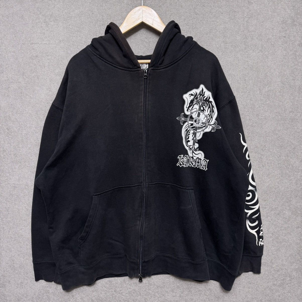 If Six Was Nine Karma Ifsix Lgb Style Oversized Fit Black XXL Zip Hoodie Size US XXL / EU 58 / 5 - 2 Thumbnail