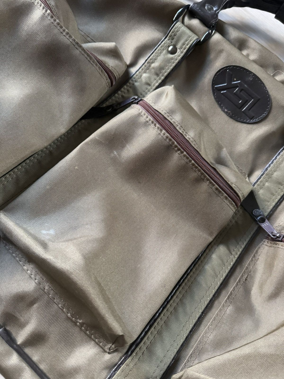 Yves Saint Laurent Vintage YSL YVES SAINT LAURENT Khaki Olive Travel Bag Size ONE SIZE - 4 Thumbnail