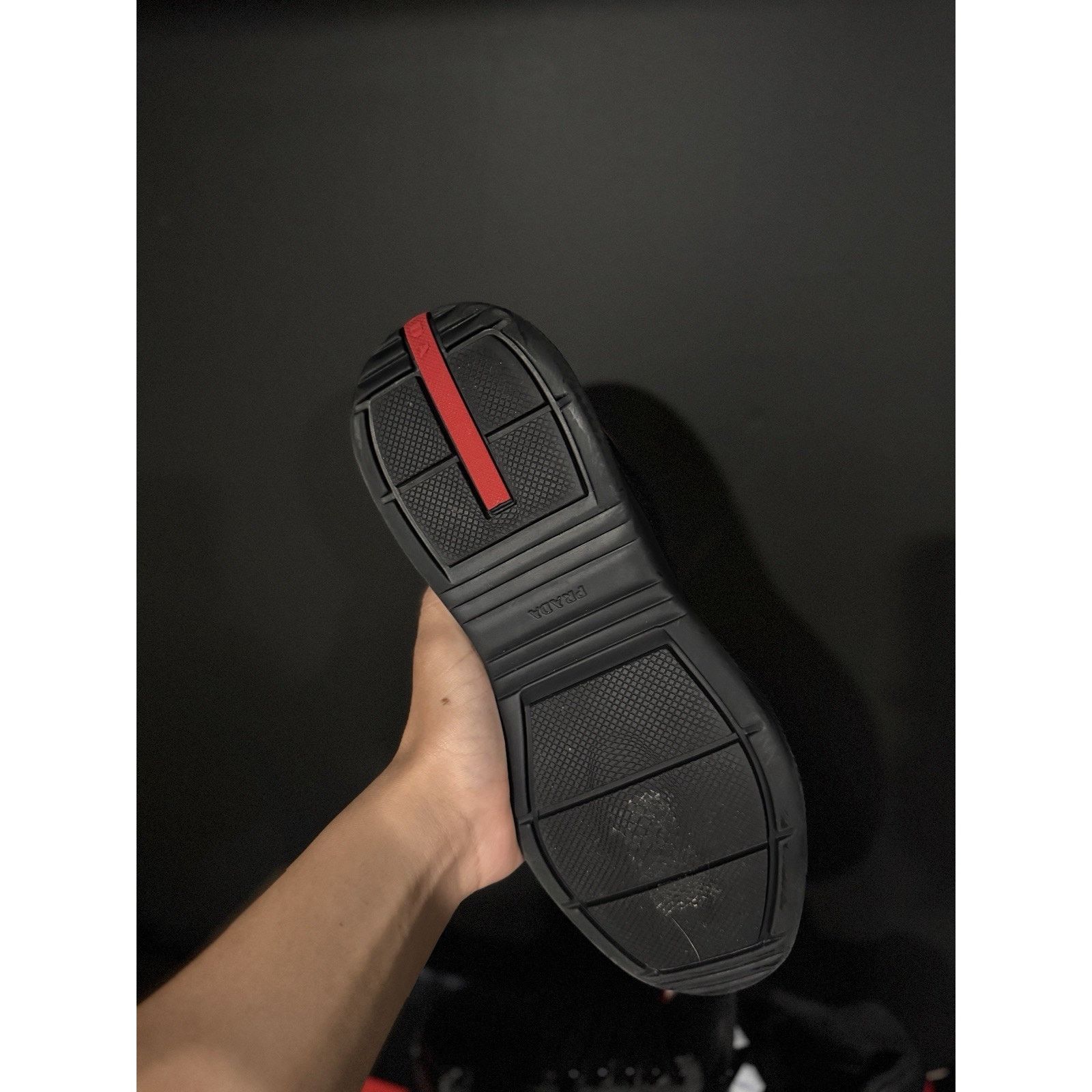 Prada Size 7UK/8-8.5m PRADA Cup Black & Red Patent Leather Og All Size US 8 / EU 41 - 4 Thumbnail