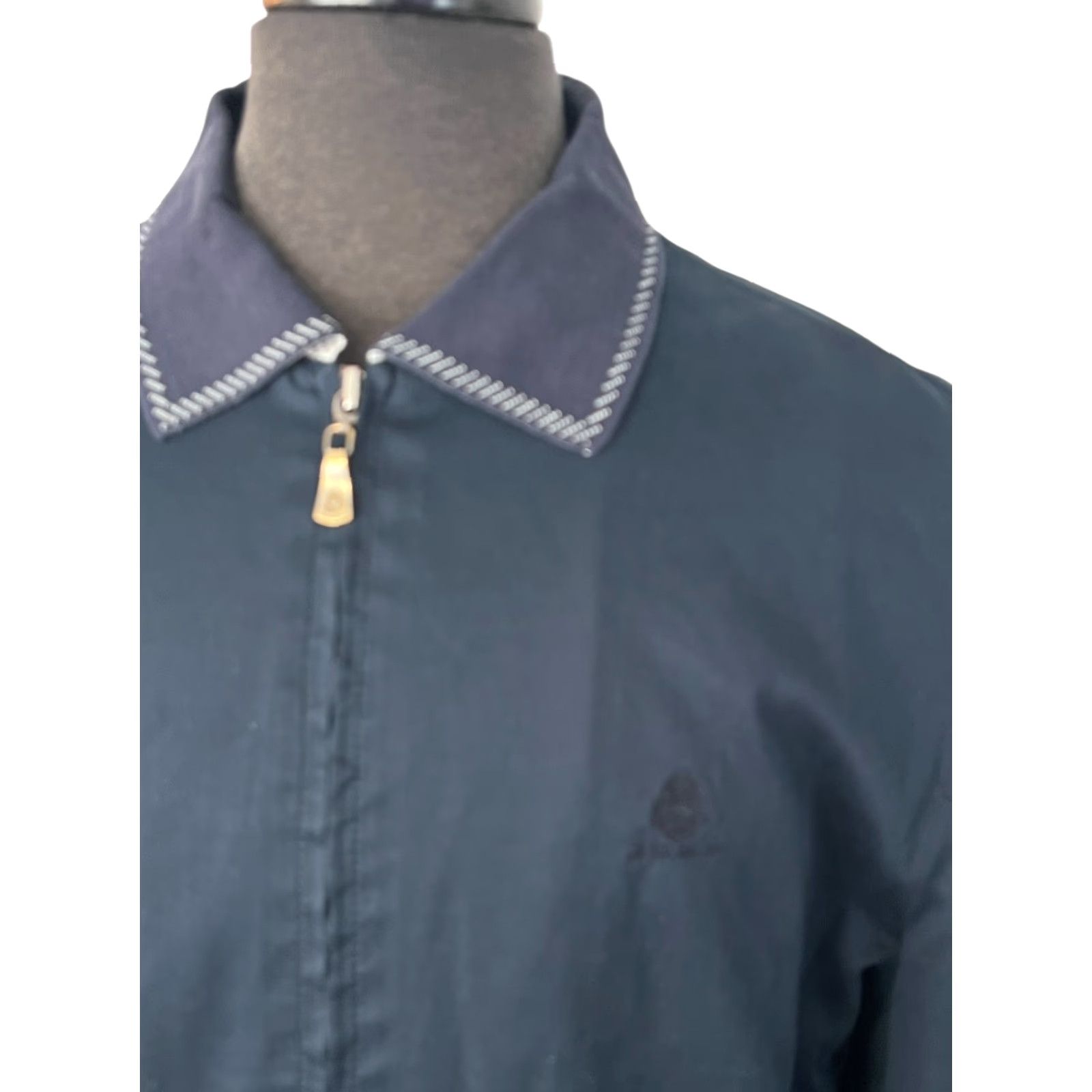 Vintage REMO GIANNI Navy Blue Jacket Mens XL 185/104a Regular Size Cool Bomber Zip Navy Blue 90s City Classic Designer Fashion Size US XL / EU 56 / 4 - 3 Thumbnail