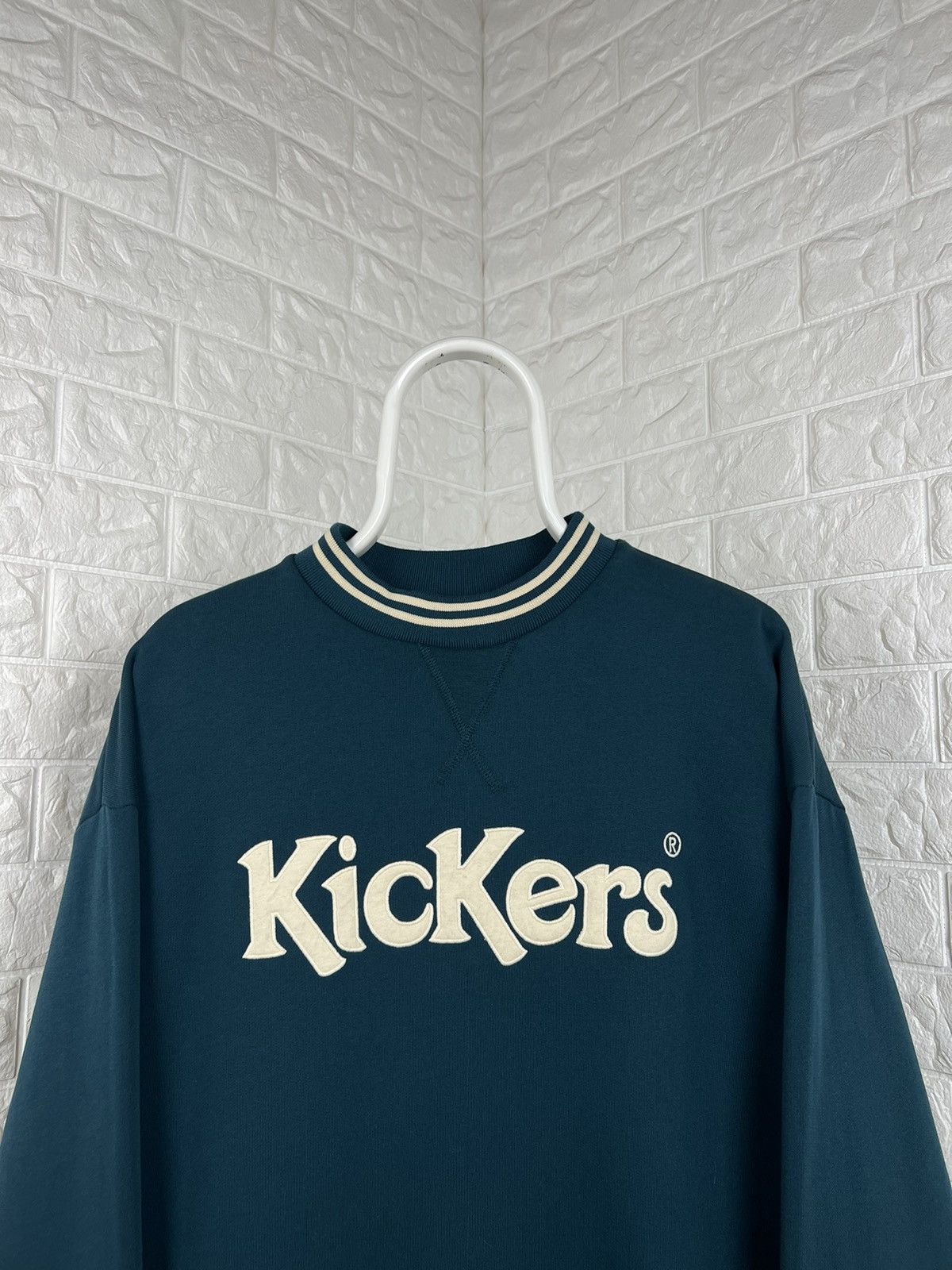 Japanese Brand × Kickers KicKers Crewneck Sweatshirt Big Central Logo Y2K Size US XL / EU 56 / 4 - 2 Thumbnail