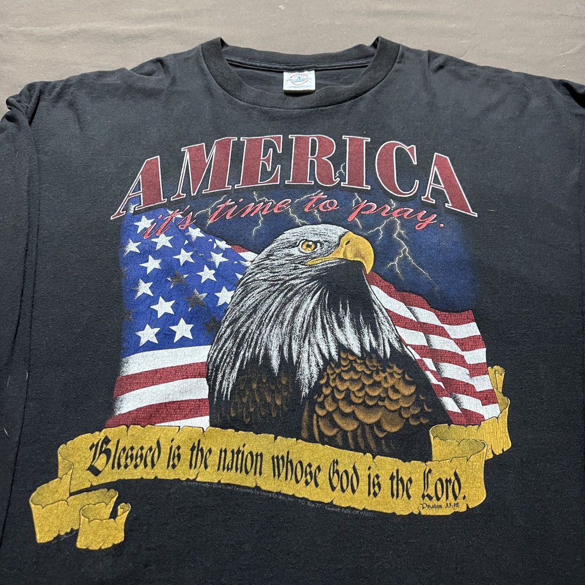 Vintage Vtg 90s America It's Time BibleGod Jesus 2XL Living Epistles Size US XXL / EU 58 / 5 - 1 Thumbnail