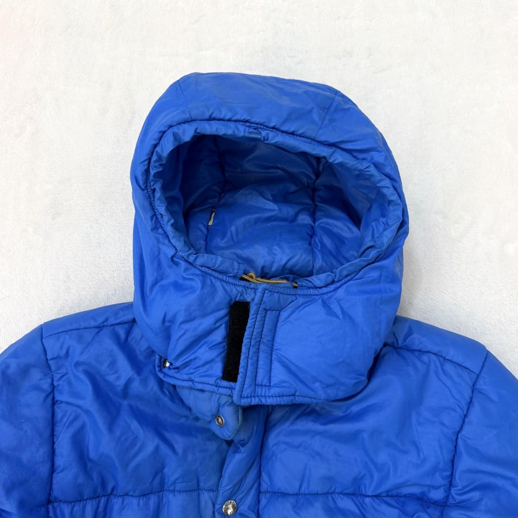The North Face VINTAGE The North Face Puffer Jacket Mens Large Blue Hooded Insulated Quilted Zipper Pocket 1970s Outdoor Ski Winter - Mens Size US L / EU 52-54 / 3 - 2 Thumbnail
