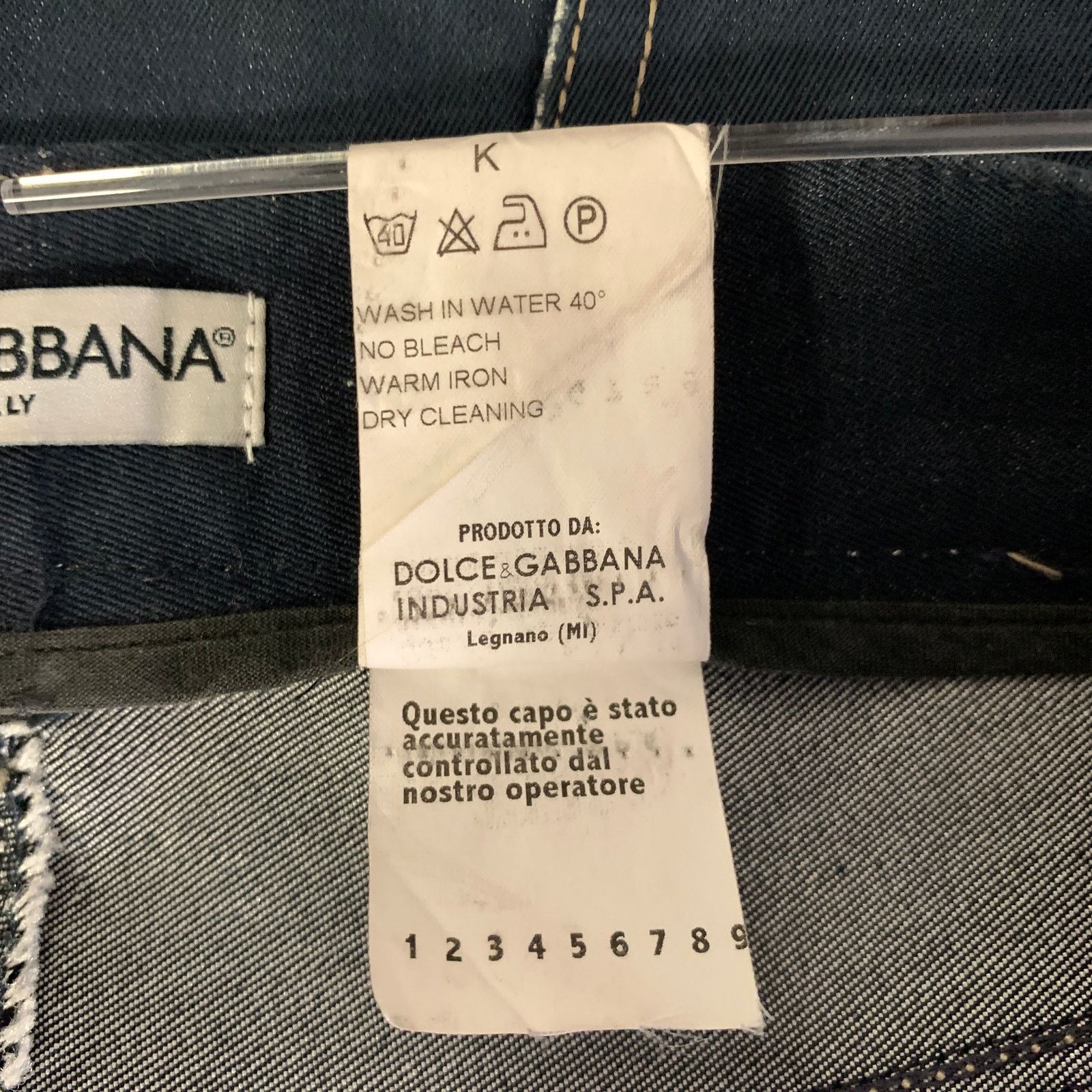 Dolce & Gabbana DOLCE & GABBANA Size 30 Navy Indigo Contrast Stitch Jeans Size US 30 / EU 46 - 7 Thumbnail