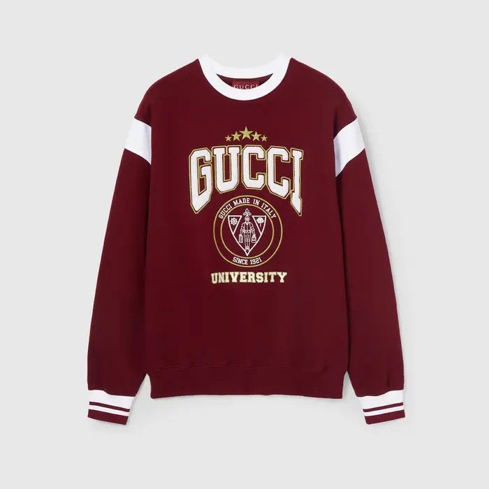 Gucci o1loc1c1125 806170 Embroidered Cotton Jersey Sweatshirt Size US S / EU 44-46 / 1 - 1 Thumbnail