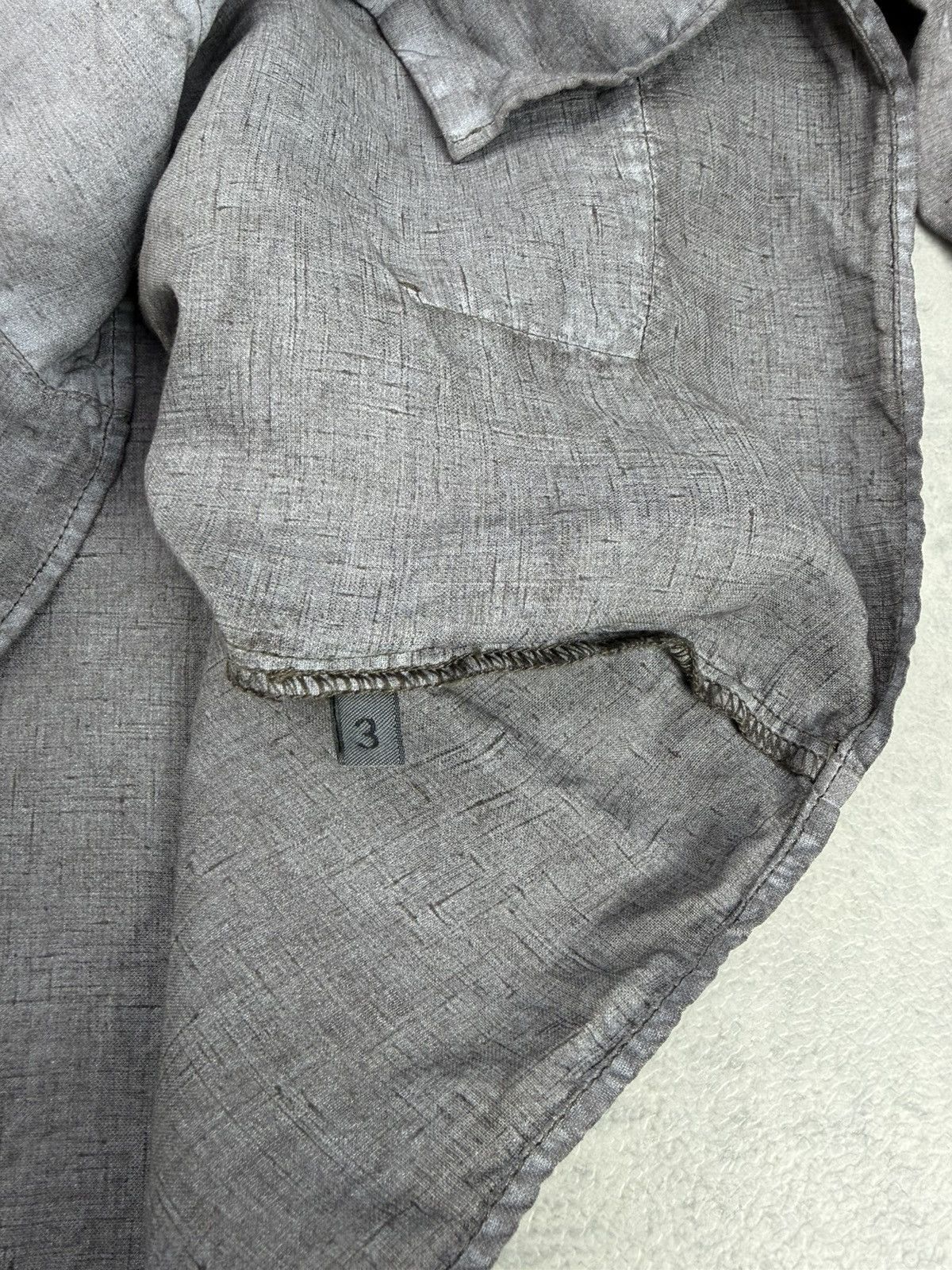 OSKA OSKA Gray Linen Shirt 3/4 Sleeve Relaxed Fit Size 3 Size L / US 10 / IT 46 - 8 Thumbnail