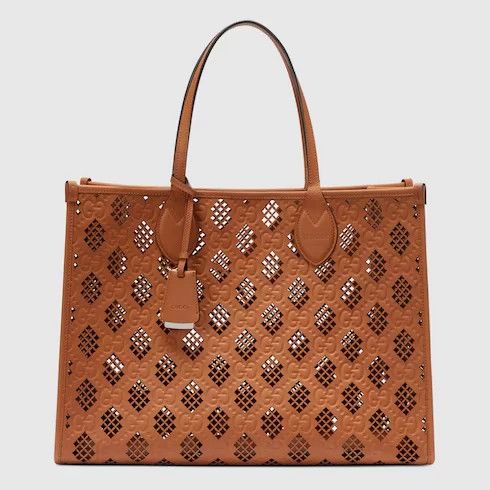 Gucci o1la5ras0526 Size: OS / Medium Tote Bag With Cut-Out Motif Size ONE SIZE - 1 Thumbnail